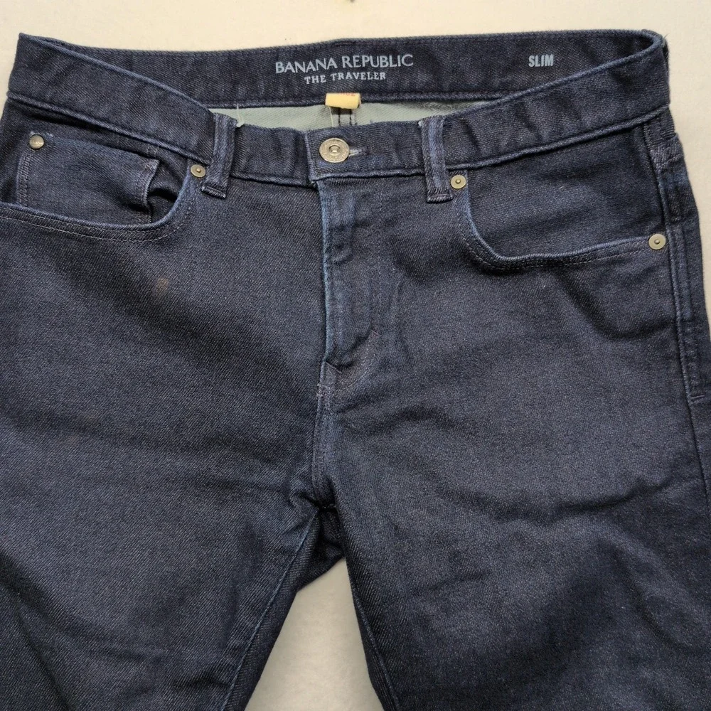 Banana Republic The Traveler 30x32 Blue Slim Jeans